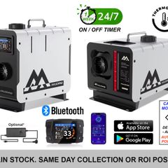 Heater with CO Protection (Auto Shut-off & Alarm), App, Thermostat, Timer , Bluetooth, Silent Pump, Power Supply  (Dublin Stock)