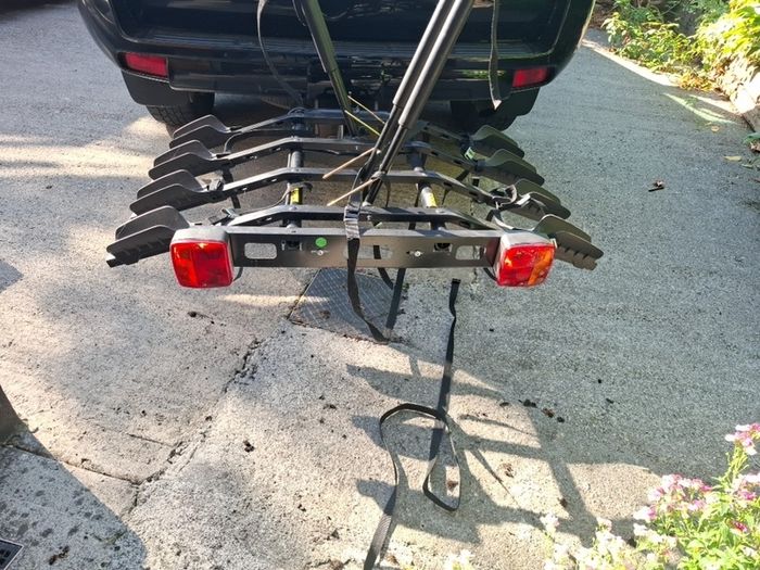 4 Bike rack hitch mounted