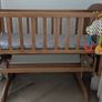 John Lewis Anna Glider Crib Natural Image 4