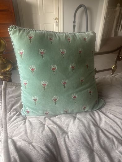 Assorted Duck Egg blue/green cushions