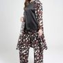 PLUS SIZE (20) Saloos Foil Print Chiffon Trousers. New Image 2