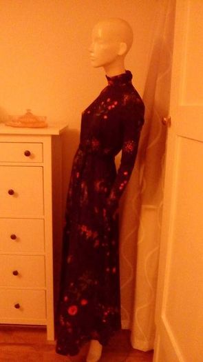 Vintage Maxi Dress 1960s Designer One Size Fits All