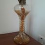 Antique Swirl Glass Oil Lamp Image 2