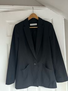 Zara black blazer size 10