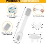 Child Safety Locks for Children, Pack of 20, 6X Kitchen Cupboards, Fridge Door Safety Locks, 8X Corner Guards, 6X Sockets Covers No Tools Or Drills Required. Very Easy to Install. Image 4
