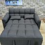 Pull Out Double Sofa Bed 2 Seater Fabric Sleeper Image 2