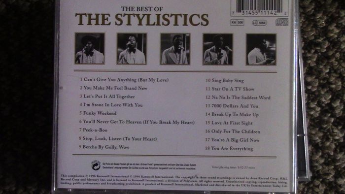 The Best Of The Stylistics CD