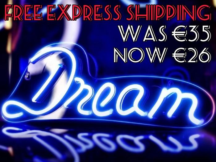 Neon Sign Dream Led Neon Light Wall Light Led Wall Decor, Battery or USB Powered Light Up Acrylic Neon Sign for Bedroom, Kids Room, Living Room, Bar, Party, Christmas