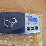9ct White Gold Double Hoop Earrings /Mint Cond Image 5