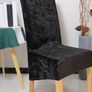 REDUCED 6 fOR 50 EURO. Champagne crushed velvet  large chair cover Image 6