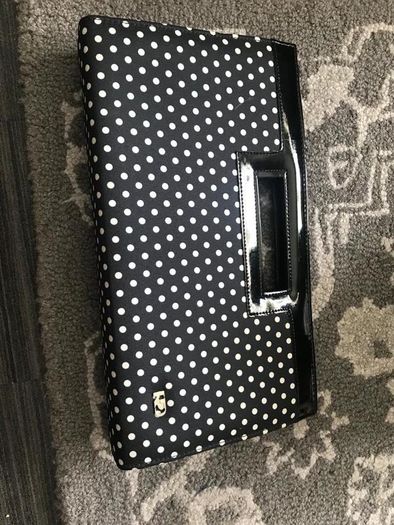 Vintage Unworn Red or Dead Polka Dot Heels & Clutch