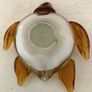 Glass Turtle Amber/ White ornament Image 6
