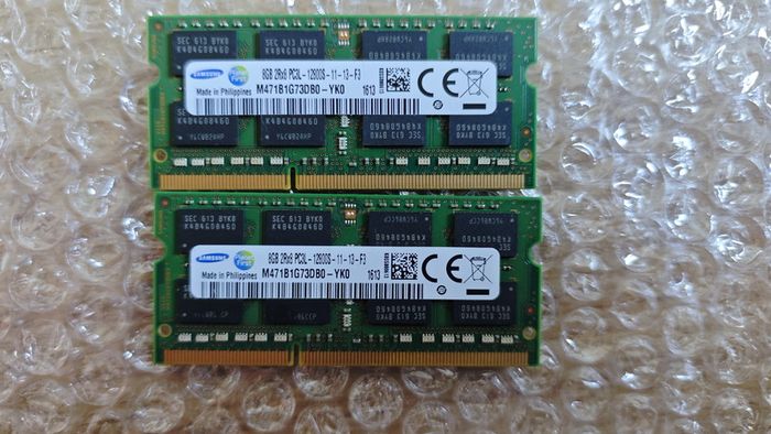 Samsung 16GB DDR3 (2x8GB) PC3-12800S M471B1G73DB0-YK0 Laptop Notebook Memory Ram