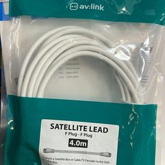 Satellite Lead F type plug to F type plug lead 4.0m