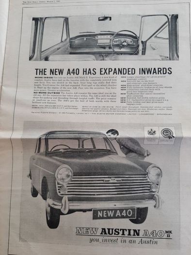 The New Daily 1962 vintage newspaper