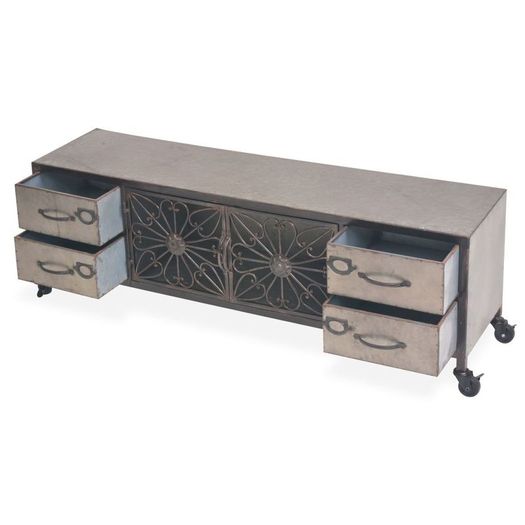 TV Cabinet 120x30x40 cm Silver