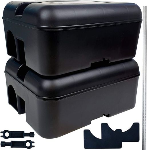 2 Tamper Proof Rat & Mouse Bait Box Stations for the Safe Control of Poison & Pest Traps, Heavy Duty Outdoor Usage (Empty)