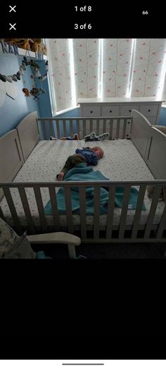 Double cot bed for twins (inc mattresses)