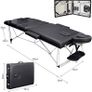 MASSIVE SALE Portable Massage Bed Table - 3-Section Aluminum Foldable Beauty Couch for Reiki Therapy Treatment Salon Healing - Metal Headrest Support/with Carry Bag Image 5