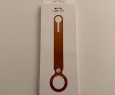 AirTag Leather Loop Saddle Brown