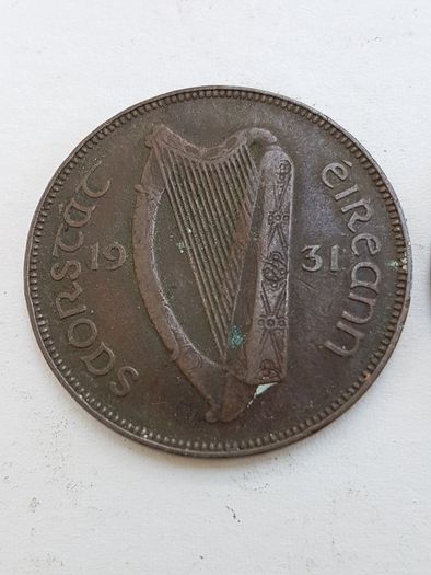 1930's 1d Pingin (Penny) Coins x 5