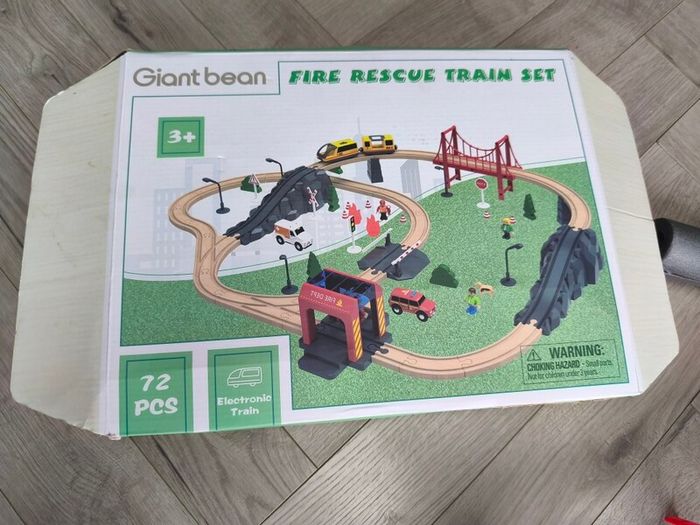 Wooden train set