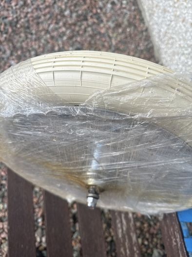 RSW 16 rear wheel with brand new original white baloon tyre.
