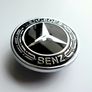 Mercedes - Benz 57mm gloss BLACK Wreath Flat Bonnet Badge Emblem A2228170415  /  A2048170616 Image 4