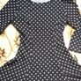 Ladies  black dress debenhams uk 8 polka dot Image 2