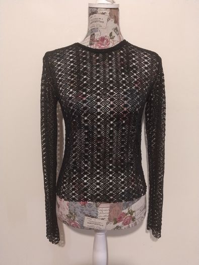 Black Lace Top, New With Tags