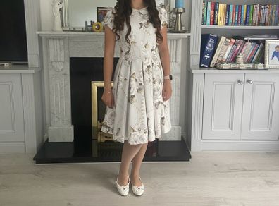 Monnalisa Floral Dress, Girls 14-16 or Women XS