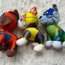 Set of 3 Paw Patrol Rubble Chase Rocky Spin Master Used Please look a the pictures Image 2