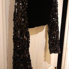 Cherry Chau beautiful black sparkly arm cover up