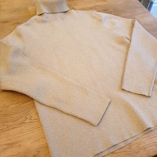Zara Gorgeous Gold Knit Girl's Jumper Age 10 Yr