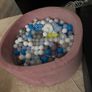 Pink Baby Ball Pit with Balls Image 5