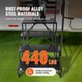 RV Steps, 4-Step RV Stairs, 440 LBS/199.6 kg Load Capacity, Thickened Carbon Steel, With Handrail, Non-Slip Steps for Safe Entry and Exit Image 2
