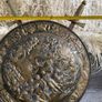 Brass Heraldry Shield with Crossed Swords Decorative Wall Hanging Image 8
