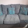 Comfortable Grey Sofa & Swivel Chair Set - From Next Image 2