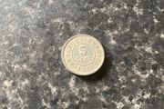 1915 Belgian 5-centime coin