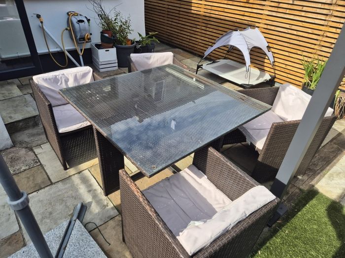 Garden table and chairs