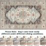Washable Rugs Living Room Boho Rug for Bedroom Anti Slip Rugs Classic Large Rugs for Living Room Vintage Area Rugs Soft Short Pile Rug Washable Rugs Vintage 80x150CM Blue Image 2