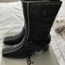 Brand NEW IN BOX Gino Ventori Ladies Patent Boots Size 39 / 6 Image 2