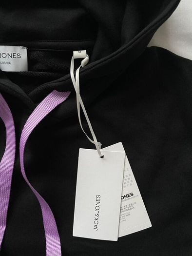 New Jack Jones Black Hoodie Sweatshirt || BNWT
