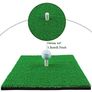 Golf Hitting Mats Indoor/Outdoor SBR Golf Mats with Rubber Tee Holder for Driving Range Practice, Backyard Use - Green, 12 X 12 Inch & 12"X24" Image 3
