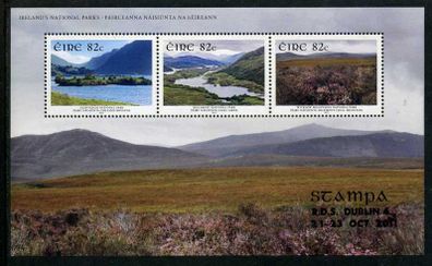 2011 Ireland Stampa Members Souvenir on National Parks Commemorative Stamps Miniature Sheet Overprinted for Stampa Mint Never Hinged (MNH)