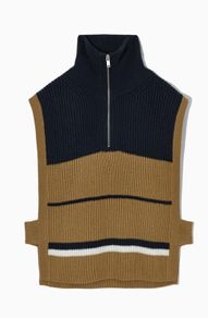 COS knitted zip-front vest