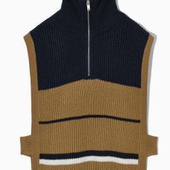 COS knitted zip-front vest