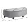 Velvet Storage Bench Image 3