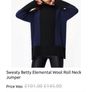 Sweaty Betty Colour Block Navy Black Alpaca Blend Super soft Knit Jumper Sweater Size M Cut for an oversized feel Image 2