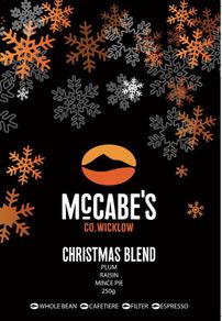 Limited Edition McCabe's Coffee Christmas Blend (250g) with Notes of Plum, Raisin & Mince Pie - Boozy Coffee - Hand Roasted in Wicklow